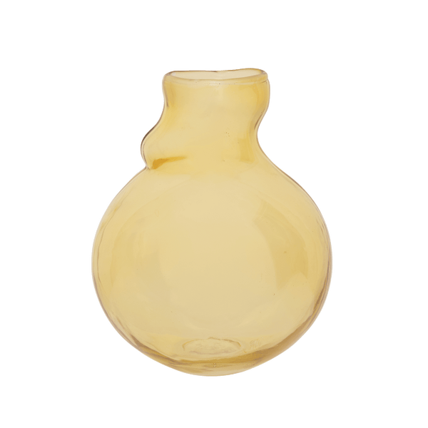 Vase recycled glass Quirky C, Vanilla