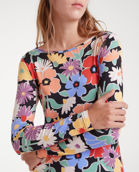 Hampton Big Print Midi Dress