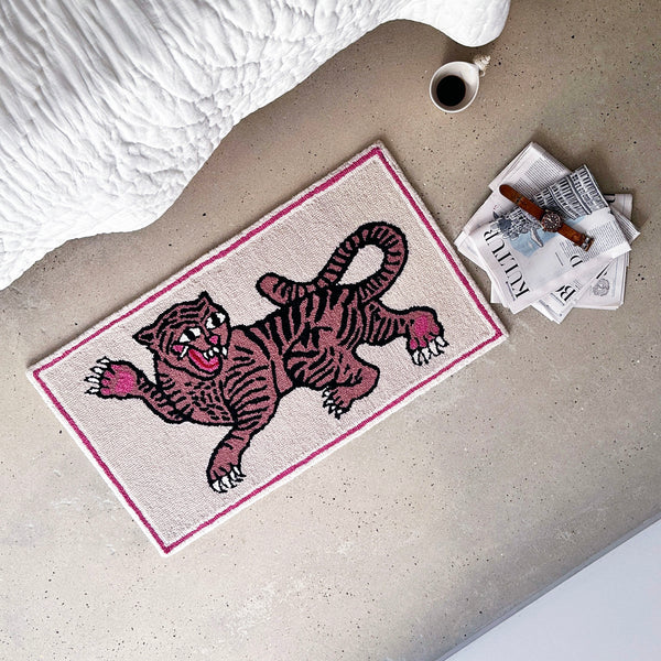 Frame Rug - Pink Tiger