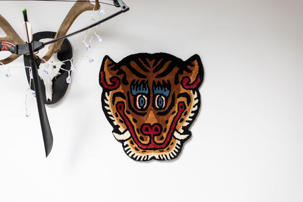 Tiger Face Rug/ Wall Art
