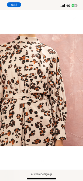 KAFTAN MAXI DRESS - LEOPARD
