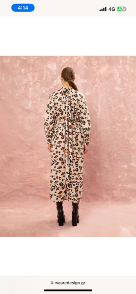 KAFTAN MAXI DRESS - LEOPARD