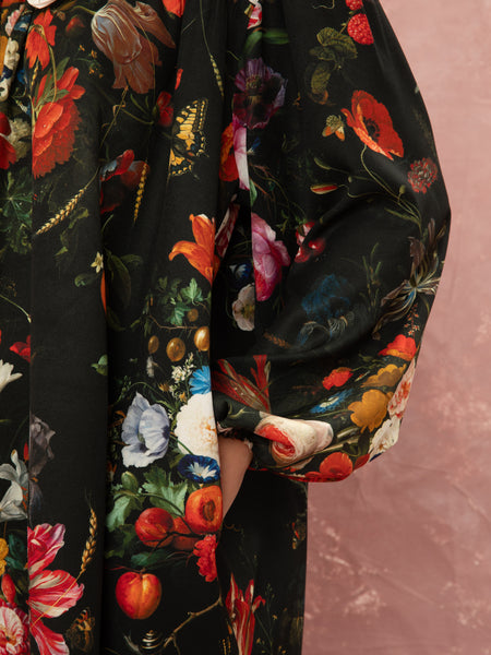 BIG COLLAR MINI DRESS - STILL LIFE