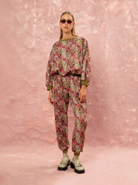 CROPPED FUTTER SWEATER - LIBERTY FLORAL