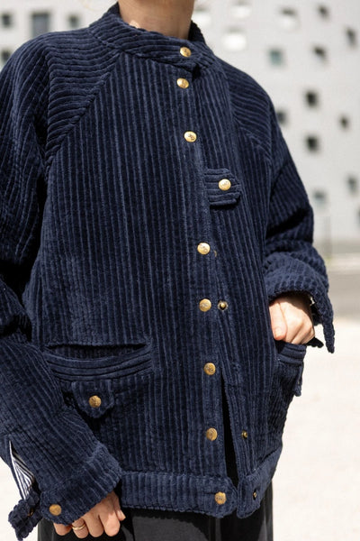 Kalpana Jacket - Navy Corduroy