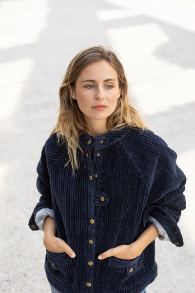 Kalpana Jacket - Navy Corduroy