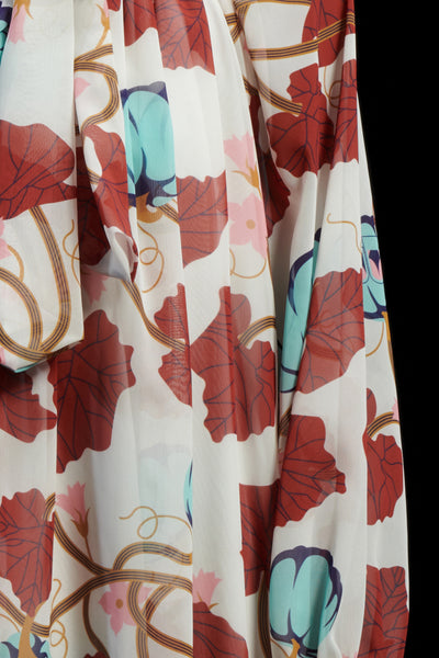 Flared Design Mini Dress _ Cream Pumpkins