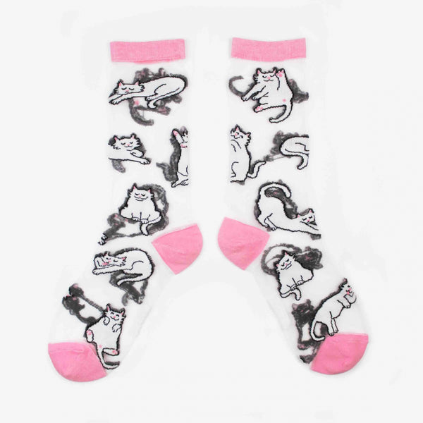 Cat Sheer Socks