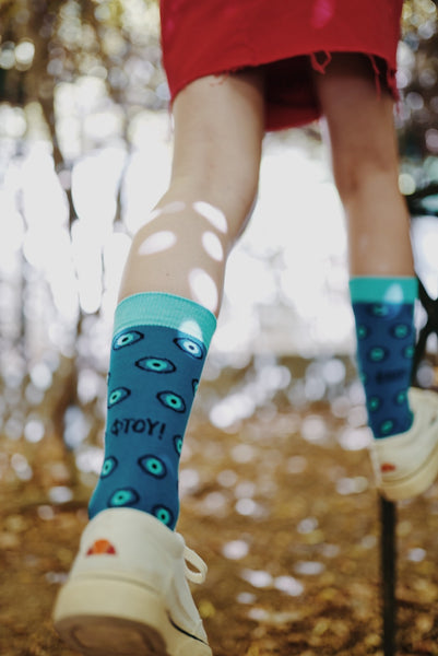 Blu Eyes Socks