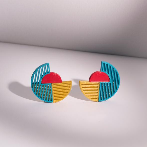 Sunset 3D-printed Earring