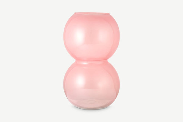 Vase Recyled Glass Bulb - Branded Apricot