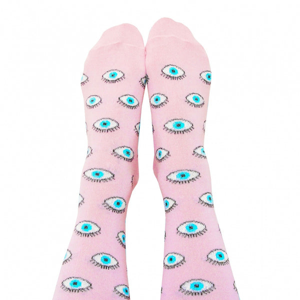 Pink Eye Socks