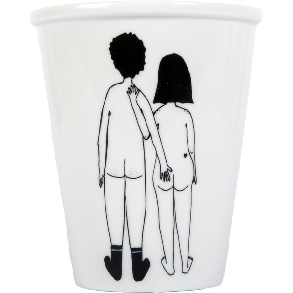 Naked Couple Back cup