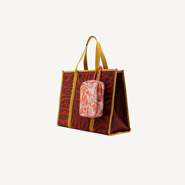 Shopper + floral knot bag