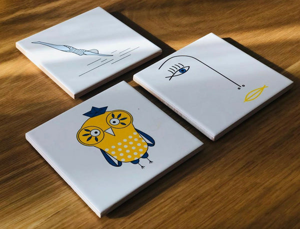 Ceramic coasters