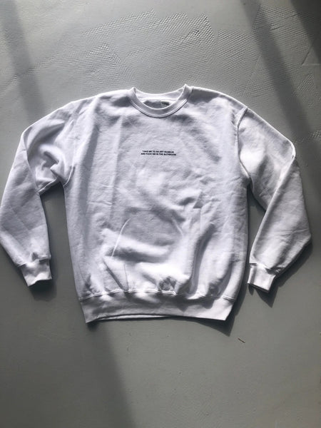 Take me to an art museum Jumper - White