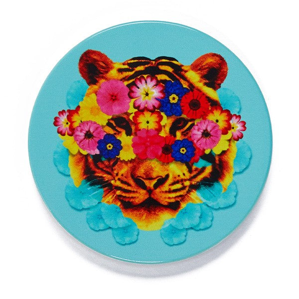 Set of 4 ceramic coasters - Masktiger