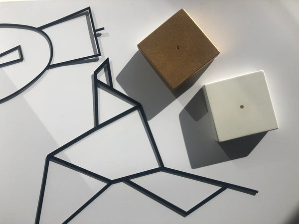 Large Free Standing Steel Deco (detachable base)