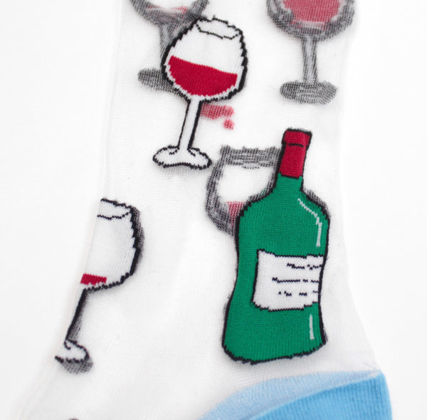 Wine Sheer Socks