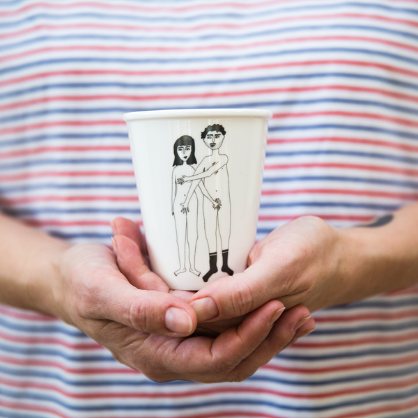 Naked Couple cup