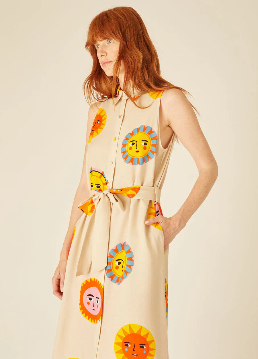 Sun Buttoned Dress