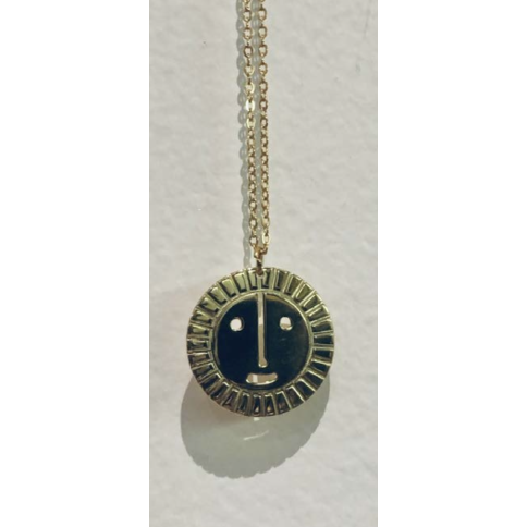 Sun Face Pendant (with chain)