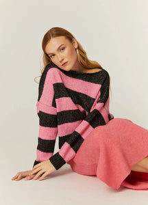 RAYAS SWEATSHIRT BLACK & PINK