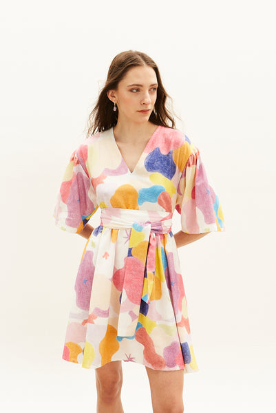 The Linen Mini Dress – Chromatique