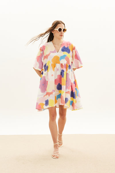 The Linen Mini Dress – Chromatique