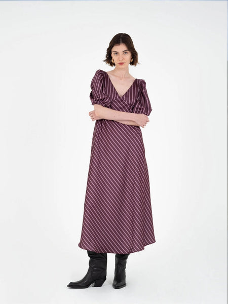 Soulful Striped Midi Dress