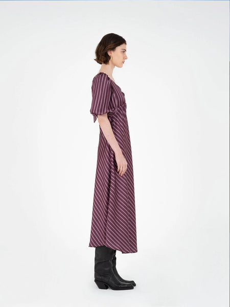 Soulful Striped Midi Dress