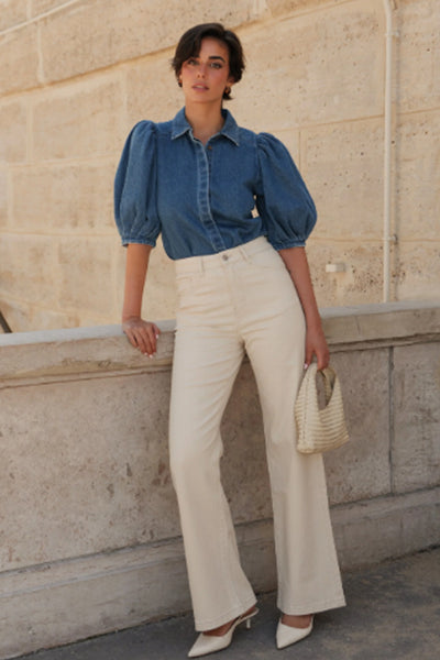 Clea Blouse with Puffy Sleeves