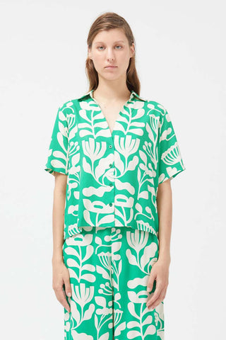 Green Floral Shirt