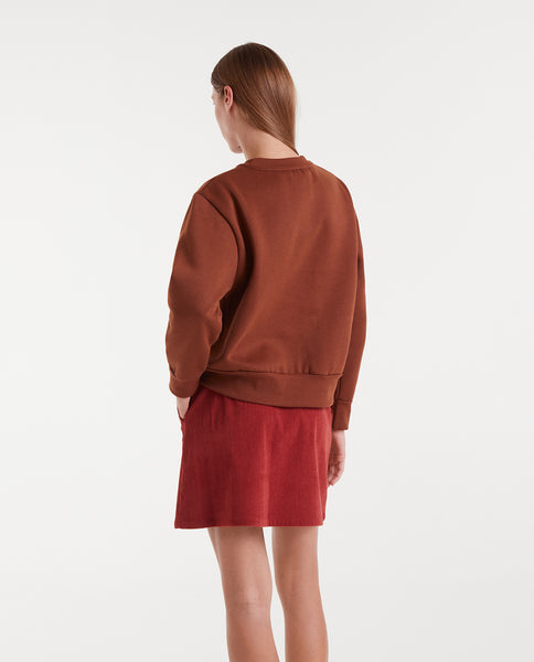 Sweatshirt with lip print