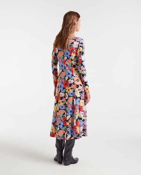 Hampton Big Print Midi Dress