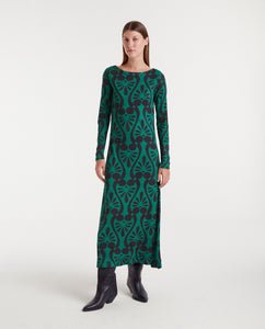 Long dress with Baroque print