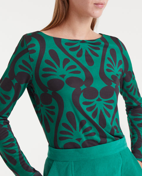 Baroque print T-shirt