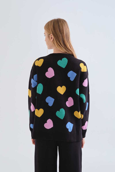 Candy print sweater