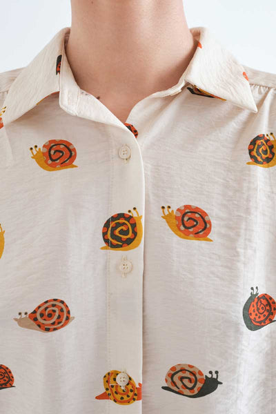 Snail print shirt