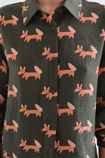 Fox Print Shirt