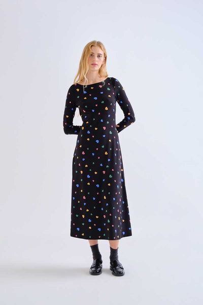 Candy Print Midi Dress