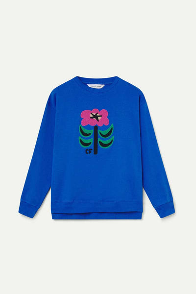 100% cotton sweatshirt with Neo Garden floral patch