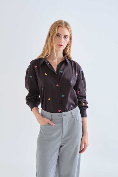 100% cotton shirt with Candy print