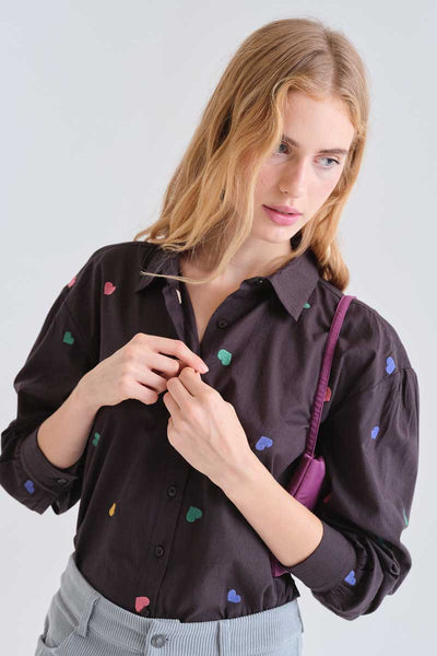 100% cotton shirt with Candy print