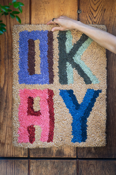 4 letter rug - OKAY