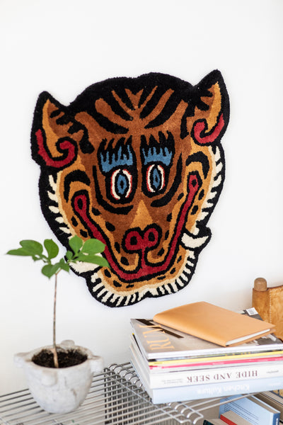 Tiger Face Rug/ Wall Art