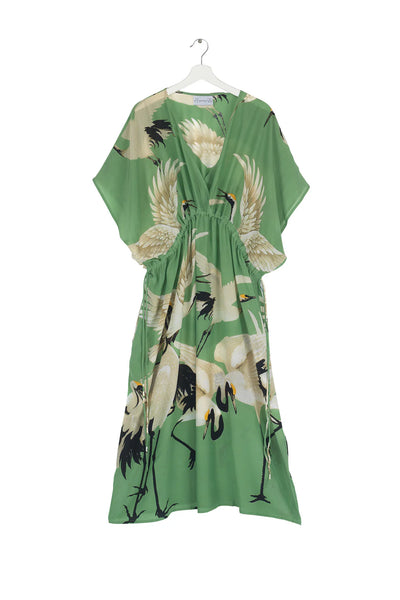 Stork Pea Green String Dress