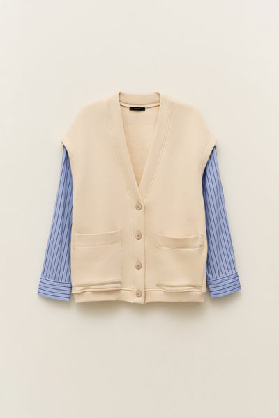 Combined Sweatshirt Vest