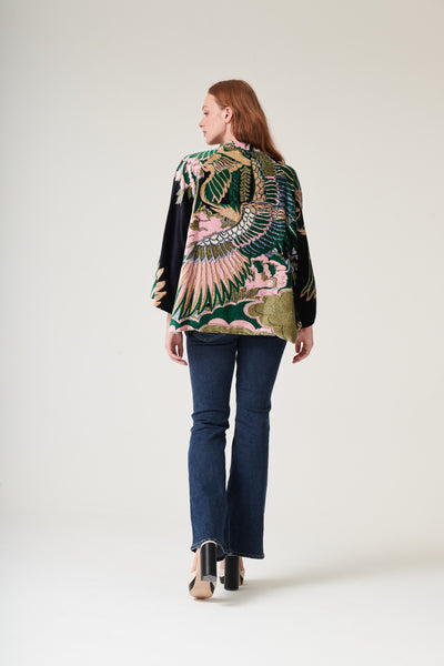 Crane Emerald Velvet Jacket
