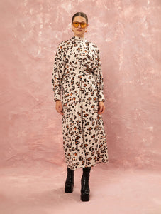 KAFTAN MAXI DRESS - LEOPARD